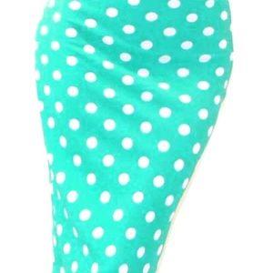 Mint Polka Dot Skirt